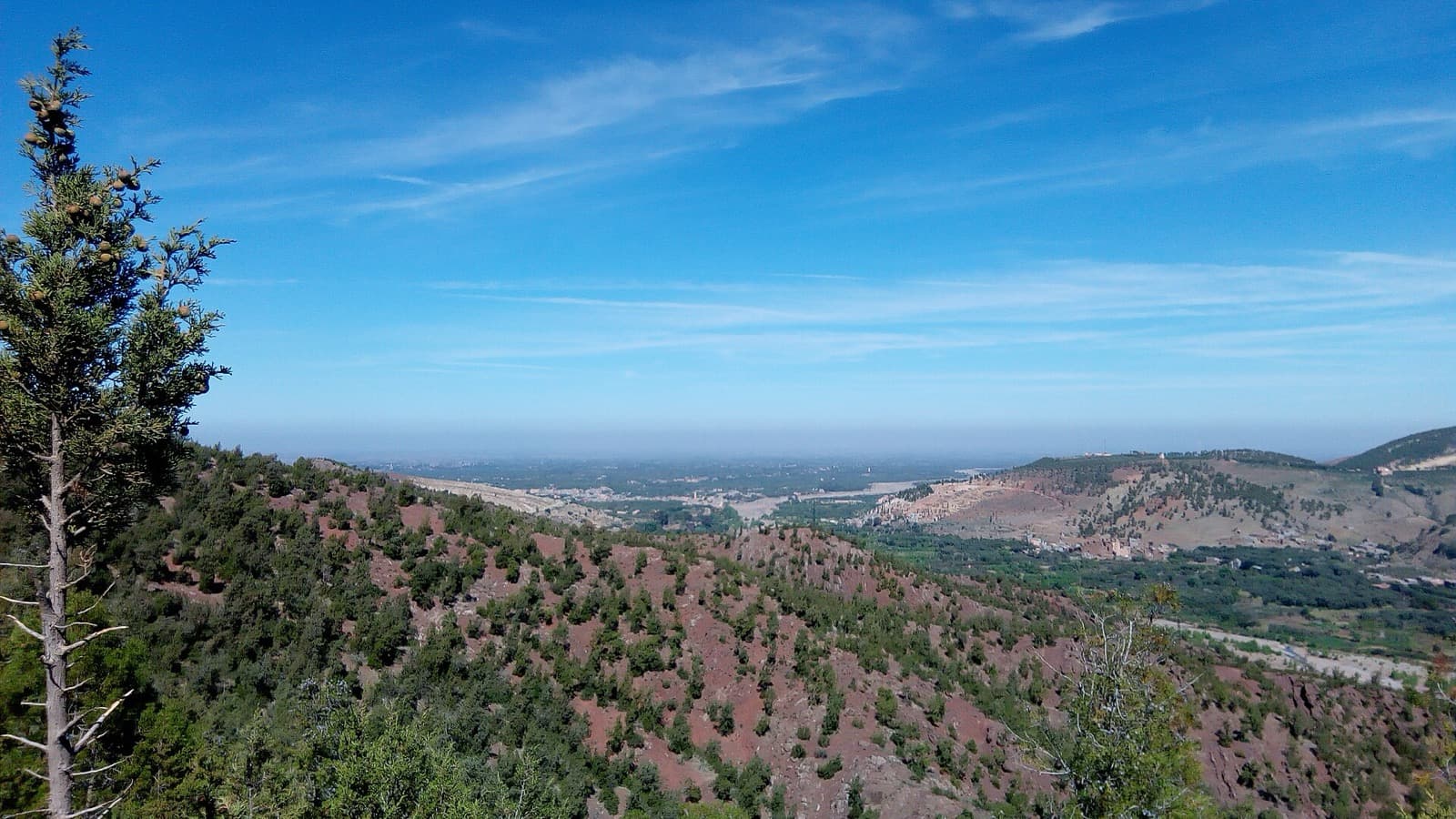 The green Ourika valley in the High Atlas